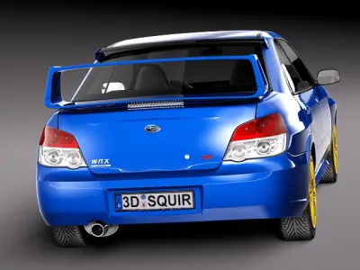 Subaru Impreza STi -2006 3D model