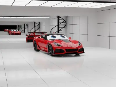 Car Animation Low-poly 3D model