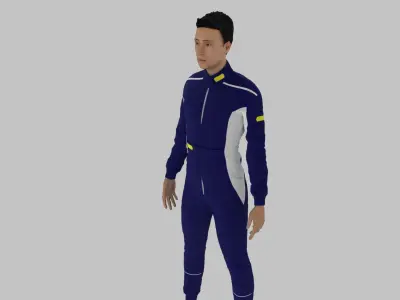 Race Driver Low-poly 3D model purchase
