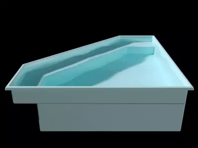 TRIANGULAR POOL 3x3m Free 3D model
