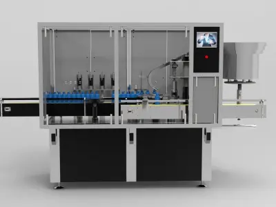 Automatic filling and capping all-in-one machine  3D model