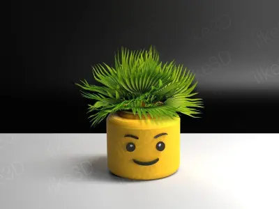 Lego Planter 3D print model
