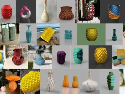 MEGA 100 VASE PACK 3D print model