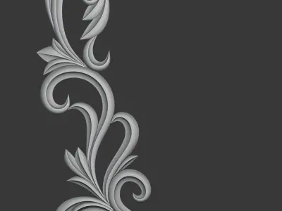 Wooden Corner Ornate 3D print model