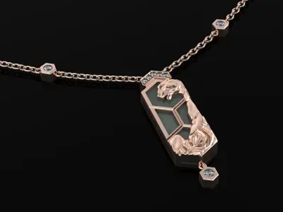 Necklaces 3DM STL OBJ model for 3D printing and CNC 3D print model