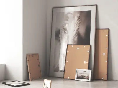 Poster set - Abstract Pampas 3D model