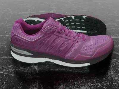ADIDAS 3D SHOES - PINK - SUPERNOVA Low-poly 3D model