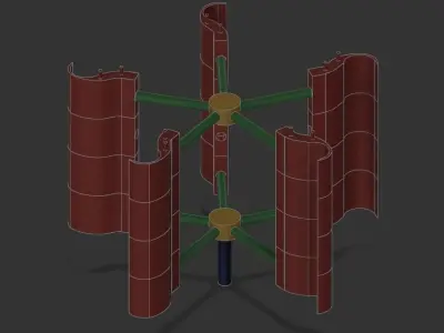 Modular wind generator 3D print model