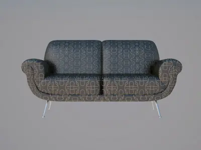 Modern luxury living room chair sofa C2 3D model