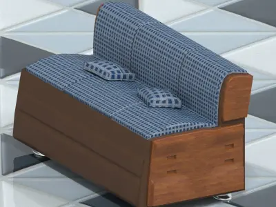 CUSHION sofa with cushions 3D model
