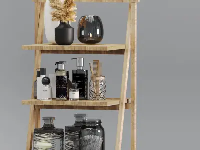 LADDER SHELF 3D model