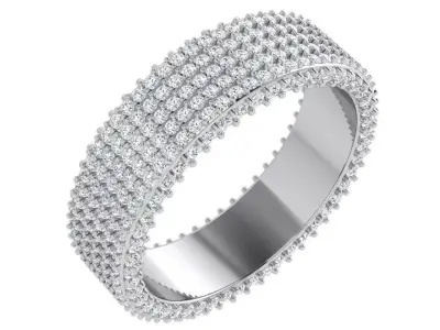 Diamond Band Ring 4353 3D print model