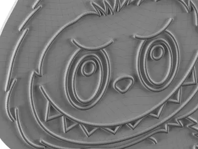 Labubu Neon Sign 3D model