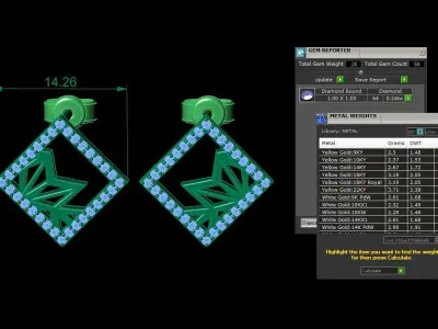 Earring Jewelry 3D print model purchase
