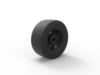 NASCAR wheel 3D print model