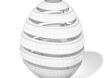Rock Shaped Lantern 3D Model 3D model