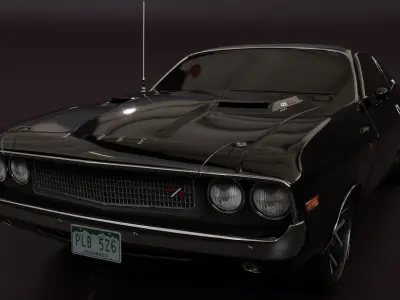 Dodge Challenger 1970 RT 3D model