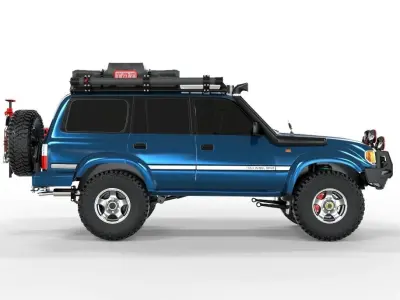 Toyota Land Cruiser Serie 80 1990 Full Accesories 3D model