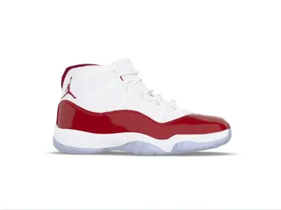 Nike Air Jordan 11 Cherry Low-poly 3D model