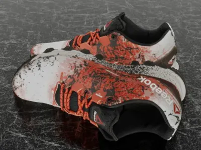 REEBOK 3D SHOES - H20DRAIN Low-poly 3D model