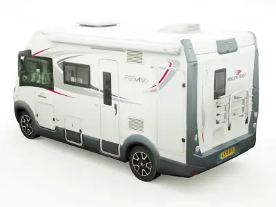 Berth Rollerteam Pegaso 590 camper Low-poly 3D model