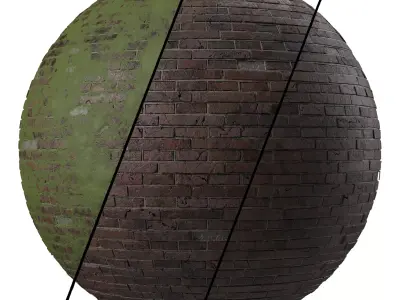 Bricks Materials 34- By 3 Patterns Tile - Pbr 4k Seamless Low-poly 3D model