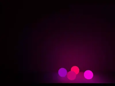 Balls neon move Free 3D model