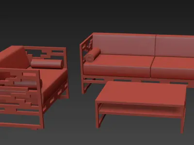 Garden sofas Free 3D model