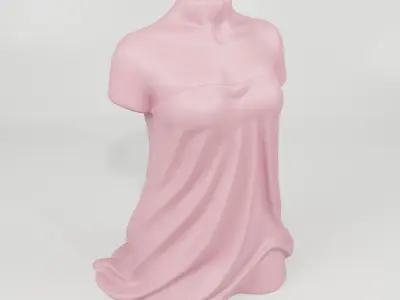 Unique Female Body Vase - 3Dprint plant pot  3D print model