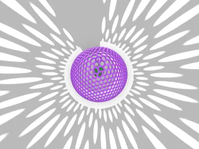 Christmas Decoration Ornament and Lamp 3D print model