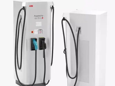 ABB Terra 184 CC DC Fast Charging Station 3D model