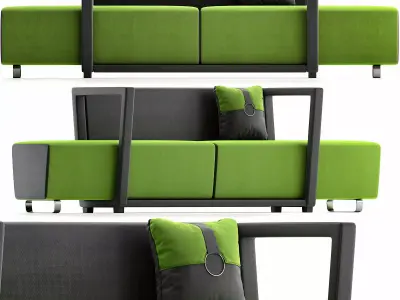 Diemme CIRCUIT Divano componibile low poly 3d model Low-poly 3D model