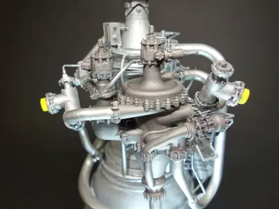 Rocketdyne  RL10 Rocket Engine 3D print model