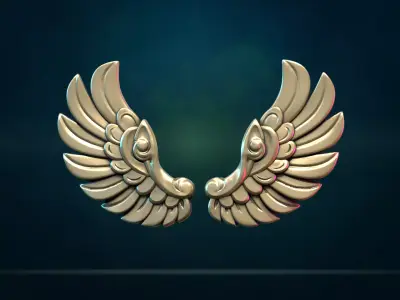 Wings and Pendant 3D print model