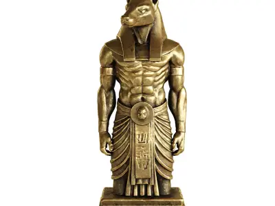 anubis statue 2 3D model