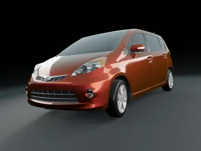 Perodua Alza 2009 Low-poly 3D model