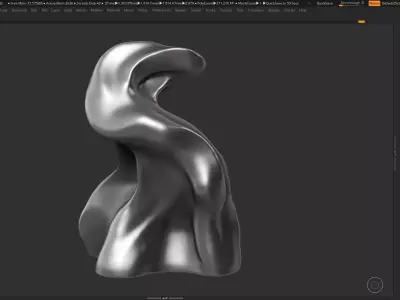 Modern Abstract Decorative sculpture 3d print model 44 3D print model