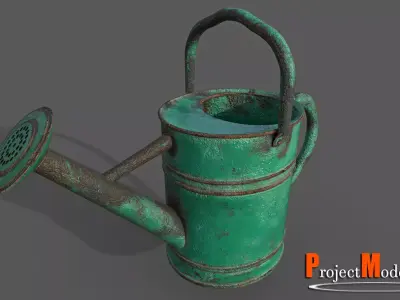 Watering Can-Version001 Low-poly 3D model