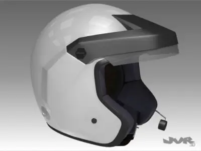 Rally Car Helmet 3D model