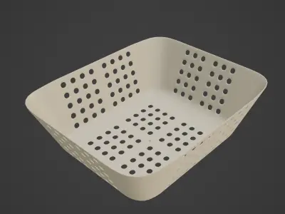 Plastic Basket 05 3D model