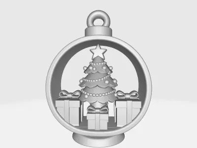 Christmas Ornament Holiday Tree Layered Christmas Decoration 3D print model