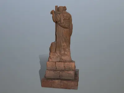 statue 5 aphrodite Low-poly 3D model