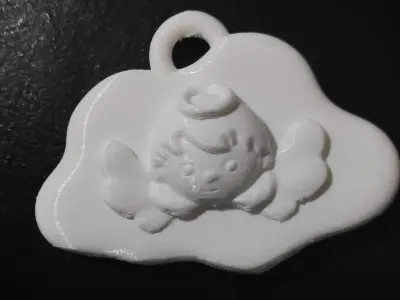 Angel Cloud Ornament 3D print model