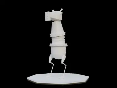 Clockwork Knight Free low-poly 3D model