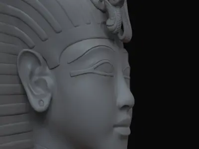 Tutankhamun Mask Wall Deco  3D print model