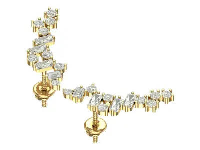 Earring 3D print model 38