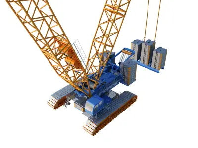 Sarens SL 3800 crane 3D model