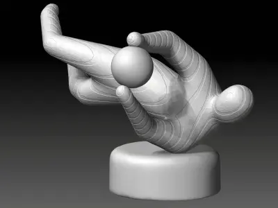 soccer goalkeeper 3d printing 3D print model