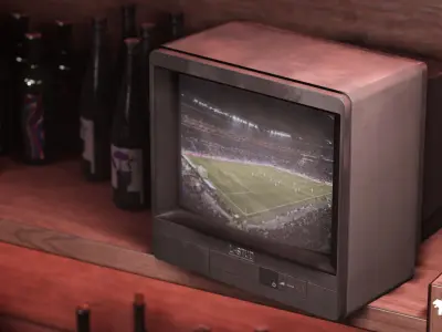 Bowling Alley Low-poly 3D model