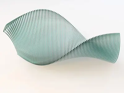 Elegance In Glass Sculpture 3D model